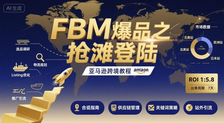 FBM爆品之抢滩登陆-亚马逊跨境教程-云网创