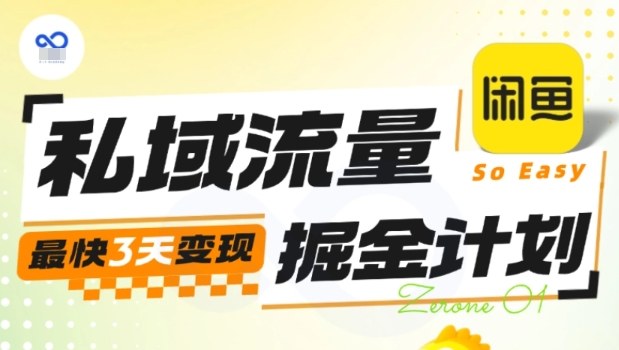 私域流量掘金计划实战训练营，最快3天变现-云网创