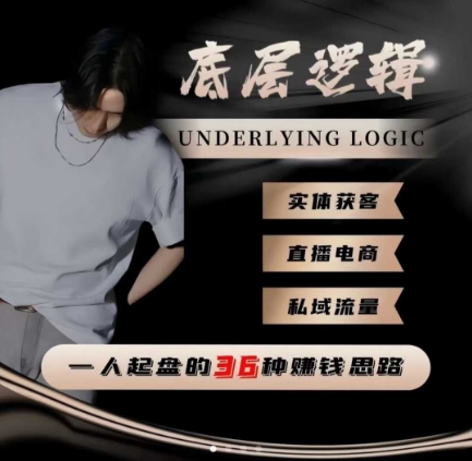 一个人起盘的底层逻辑,私域流量-直播电商-实体获客,一人起盘的36种賺钱思路-云网创