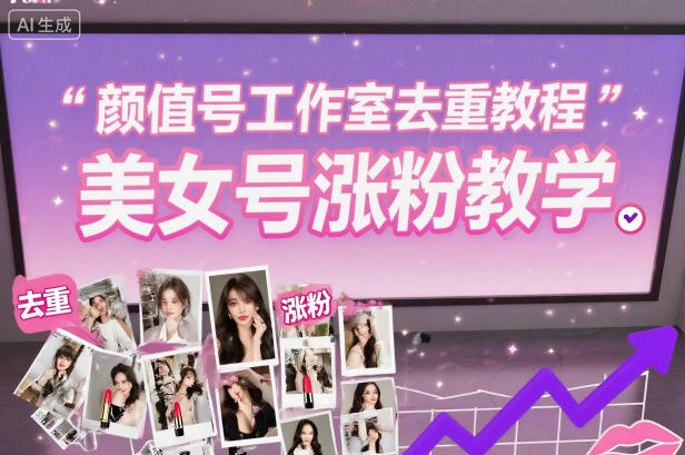 颜值号工作室去重教程，美女号涨粉教学-云网创