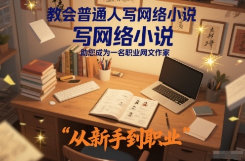 教会普通人写网络小说，助您成为一名职业网文作家-云网创