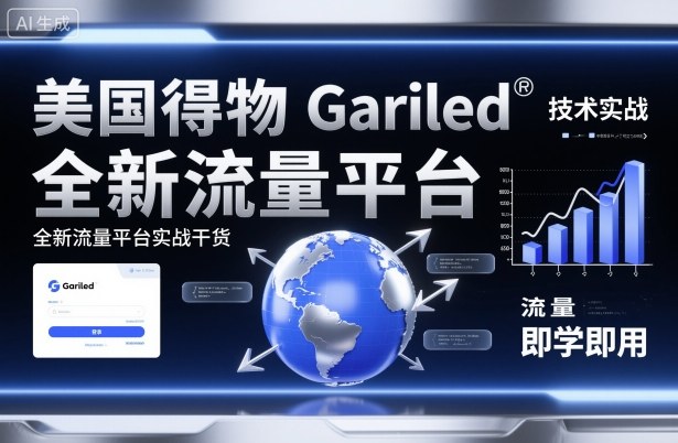 美国得物Gariled技术实战,全新流量平台实战干货,即学即用-云网创