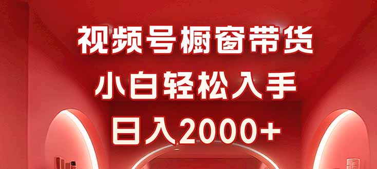 视频号橱窗带货,小白轻松入手,日入2000+-云网创