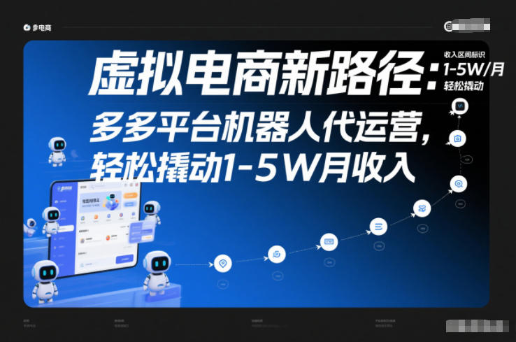 虚拟电商新路径：多多平台机器人代运营，轻松撬动1-5W月收入【揭秘】-云网创