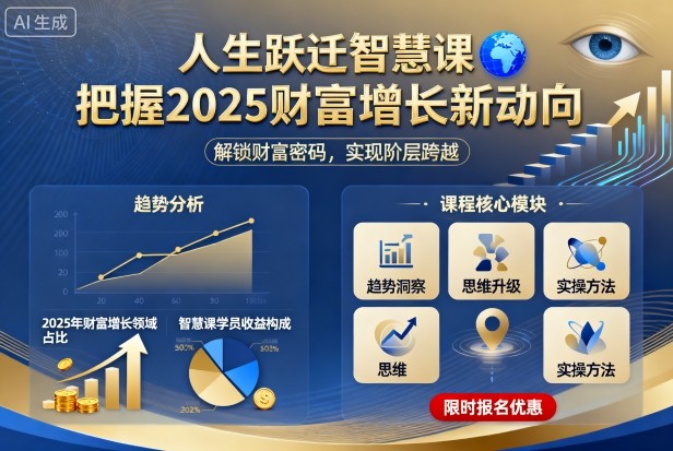 人生跃迁智慧课,把据2025财富增长新动向-云网创