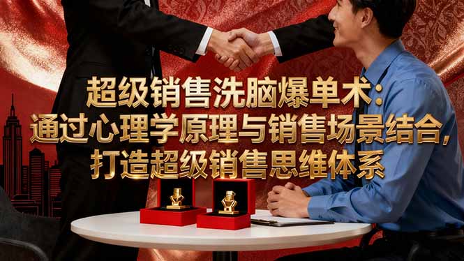 超级销售洗脑爆单术:通过心理学原理与销售场景结合,打造超级销售思维体系-云网创
