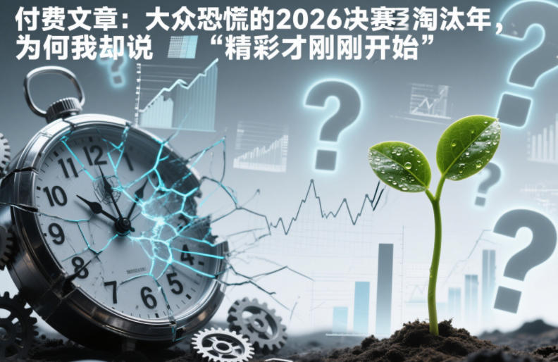付费文章：大众恐慌的2026决赛淘汰年，为何我却说“精彩才刚刚开始”？-云网创