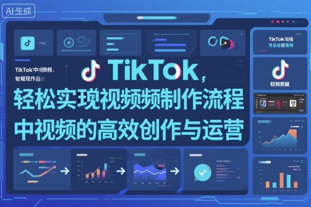 TikTok中视频制做流程，轻松实现Tk中视频的高效创作与运营-云网创