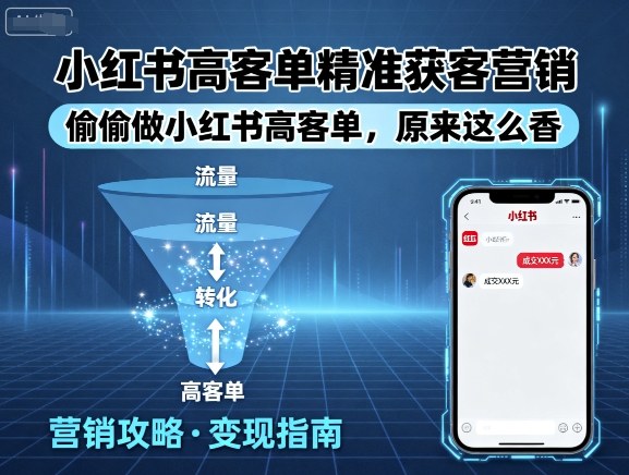 小红书高客单精准获客营销,偷偷做小红书高客单,原来这么香-云网创