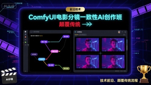 ComfyUI电影分镜一致性AI创作班,前沿技术,颠覆传统-云网创