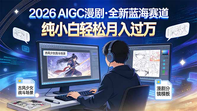 2026年全新蓝海赛道，纯小白轻松月入过万-云网创