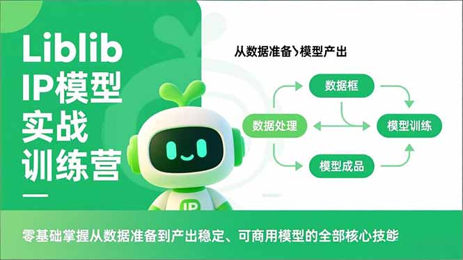 Liblib IP模型实战训练营，零基础掌握从数据准备到产出稳定、可商用模型的全部核心技能-云网创