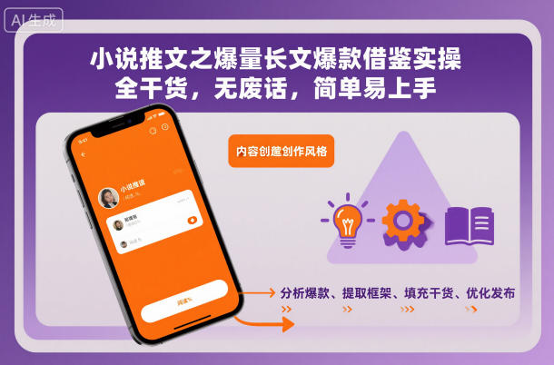 小说推文之爆量长文爆款借鉴实操，全干货，无废话，简单易上手-云网创