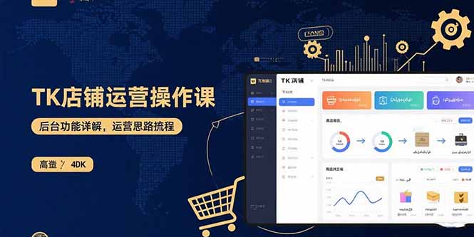 TK店铺运营实操课:后台功能详解,商品上架流程,运营思路拆解-云网创